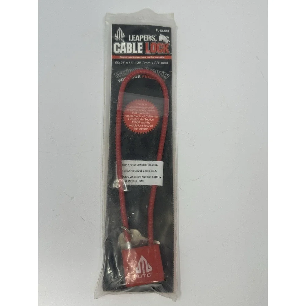 UTG Leaper Inc Cable Firearms Lock TL-GLK01 15